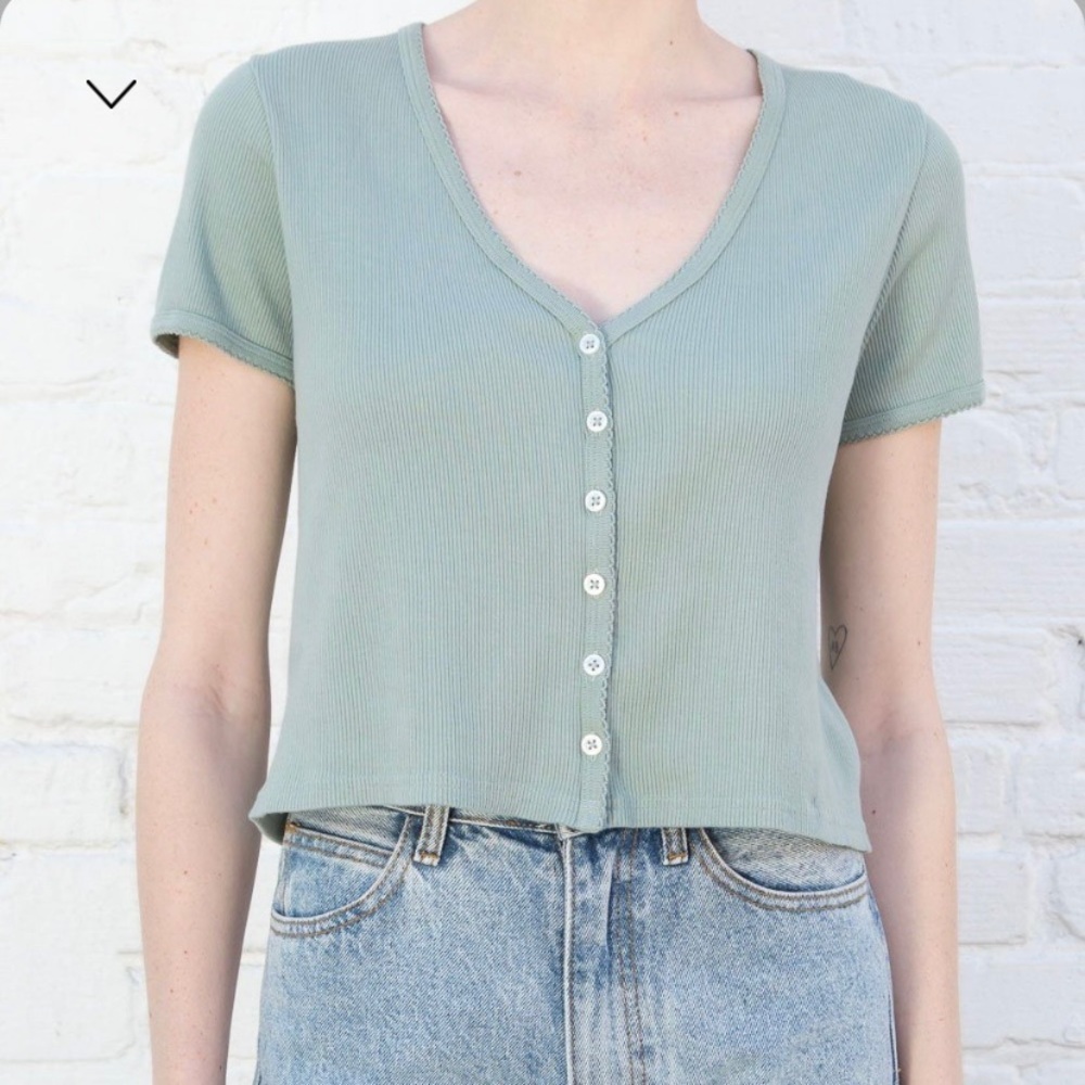 brandy melville paige ruffle top